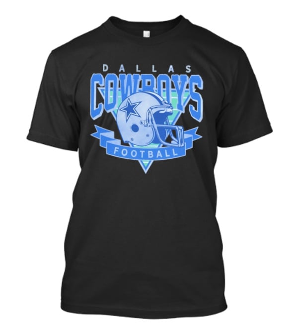 Dallas Cowboys Helmet Football Team Sports Apparel Blue Fan Gear T-Shirt