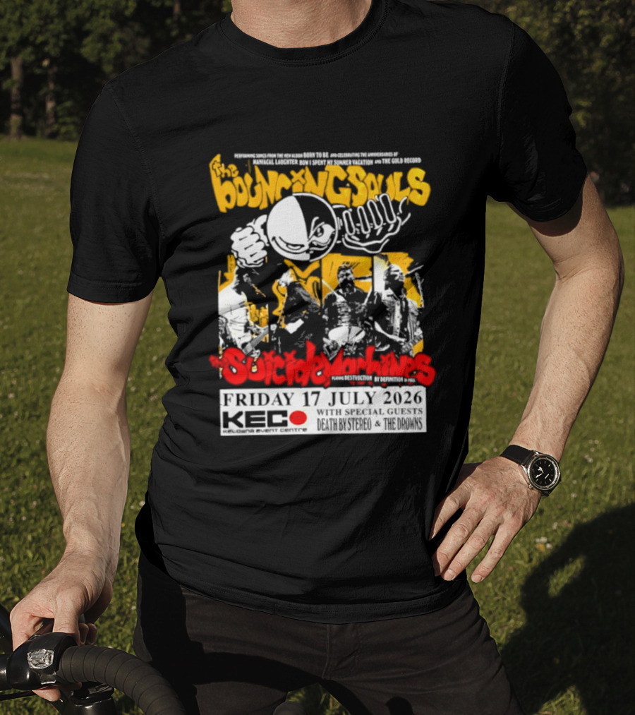 Bouncing Souls The Suicide Machines Live At Kelowna Event Centre July 2026 T-Shirt