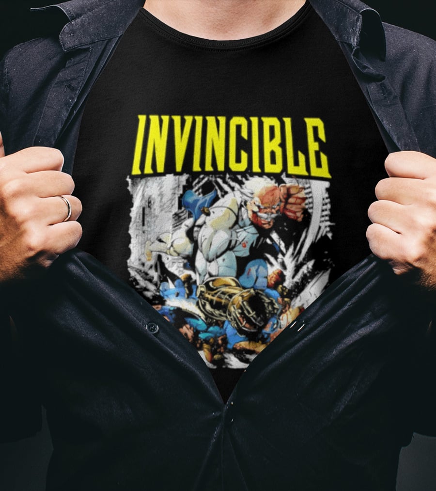 Invincible Thragg Vs Omni Man Epic Battle Comics T-Shirt