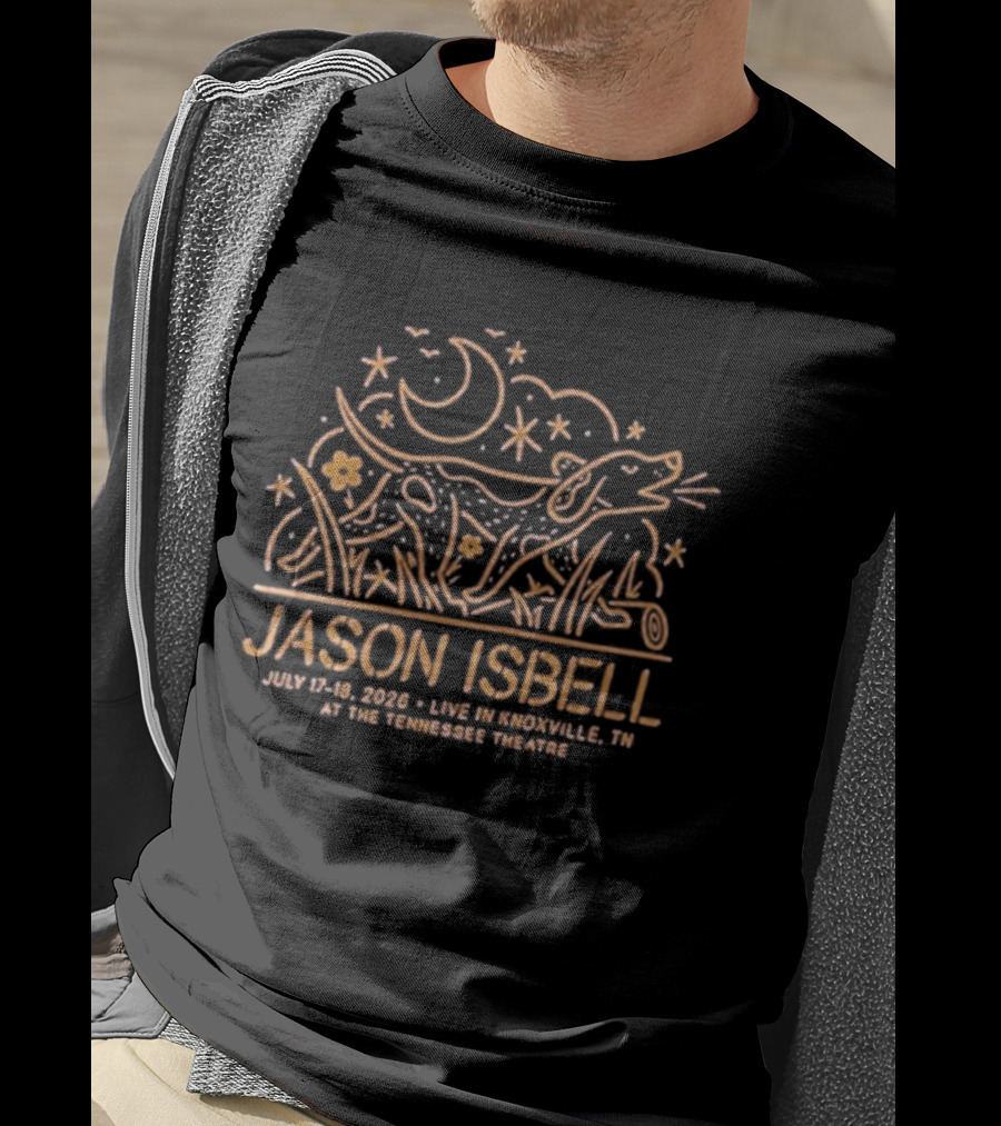 Jason Isbell Solo Show July 17 18 2026 Tennessee Theatre Knoxville T-Shirt