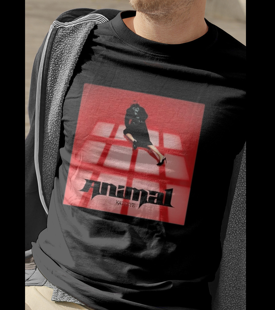 Katseye Animal Red Grid Aesthetic T-Shirt