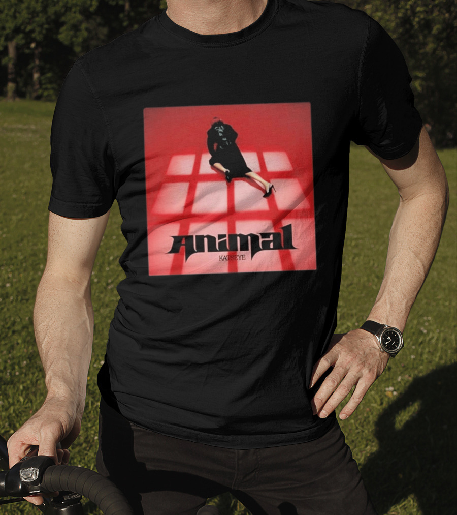Katseye Animal Red Grid Aesthetic T-Shirt