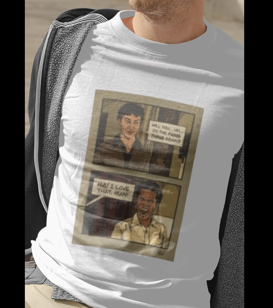 Interview With The Vampire X Cat's Doodle Dump Fang Thing Will You Do The Fang Thing Again Ha I Love That Man T-Shirt