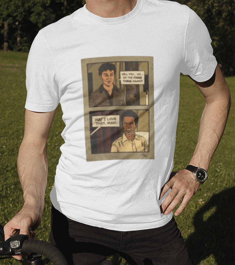 Interview With The Vampire X Cat's Doodle Dump Fang Thing Will You Do The Fang Thing Again Ha I Love That Man T-Shirt