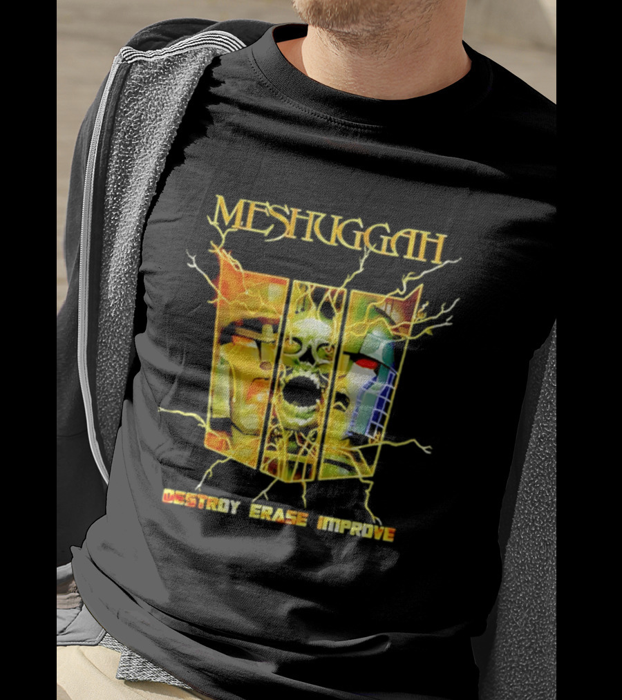 Meshuggah Destroy Erase Improve Skull T-Shirt