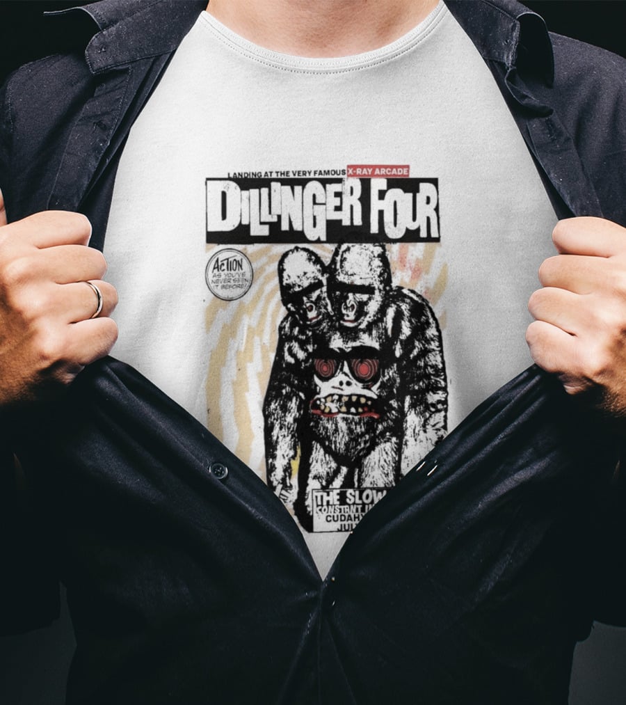 Dillinger Four X Ray Arcade The Slow Death 07 19 2026 Cudahy WI T-Shirt