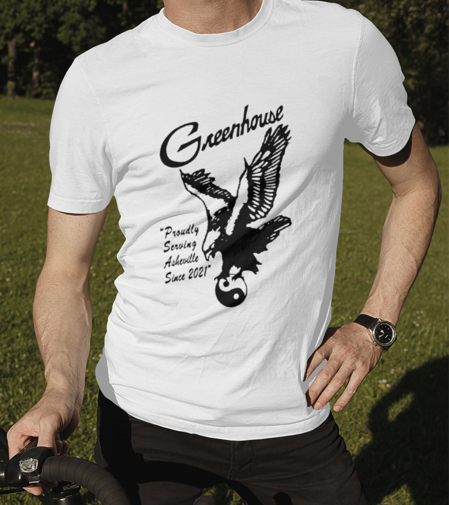 Greenhouse Proudly Serving Asheville Since 2021 Eagle Motif T-Shirt