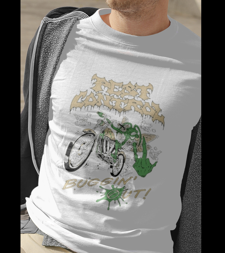 Pest Control Buggin' Out Insect Motorcycle Rider T-Shirt