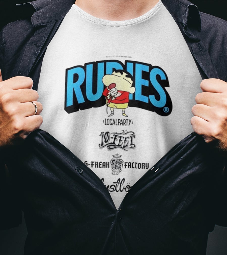 Rudies Crayon Shinchan Local Party B Freak Factory Duettrax Collaboration T-Shirt