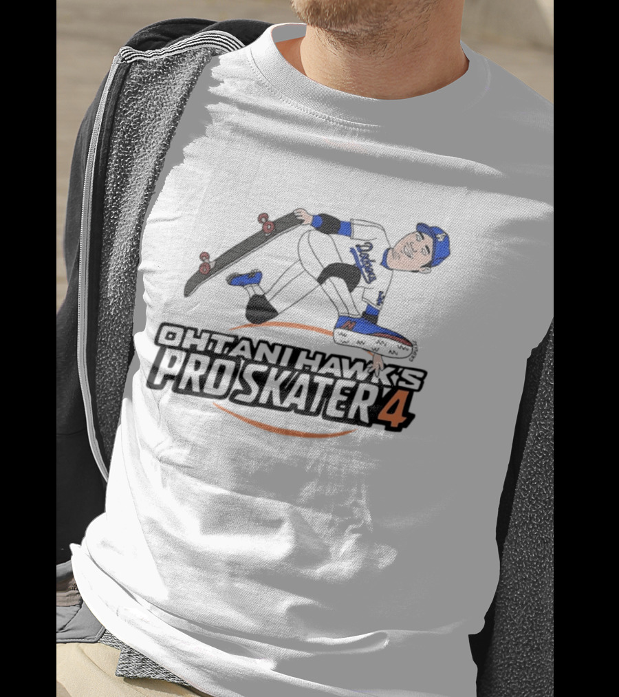 Shohei Ohtani Hawk's Pro Skater 4 Los Angeles Dodgers T-Shirt