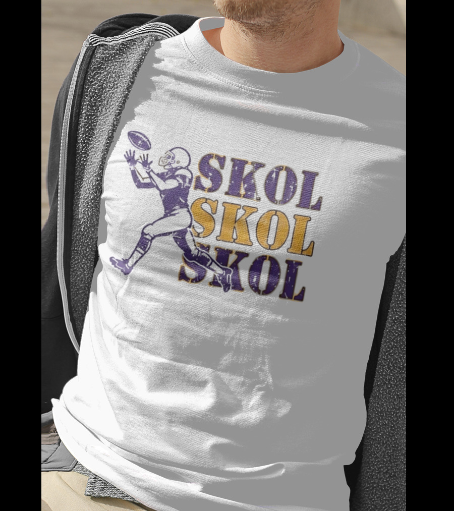 Skol Skol Skol Minnesota Vikings Football Fan T-Shirt