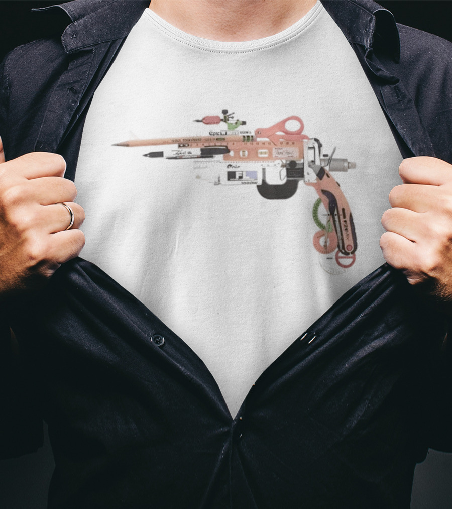 School Office Supplies Gun T-Shirt
