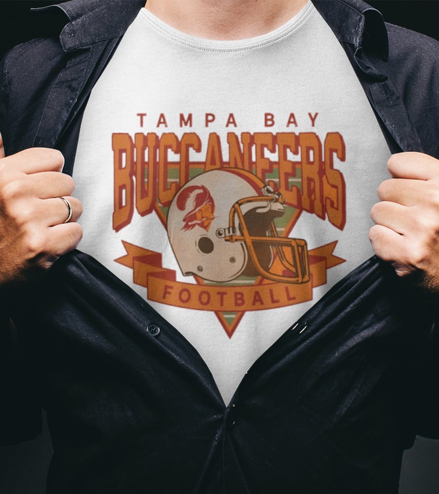 Tampa Bay Buccaneers Football Helmet T-Shirt