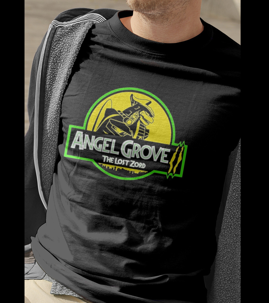 Angel Grove The Lost Zord Dinosaur Robot T-Shirt