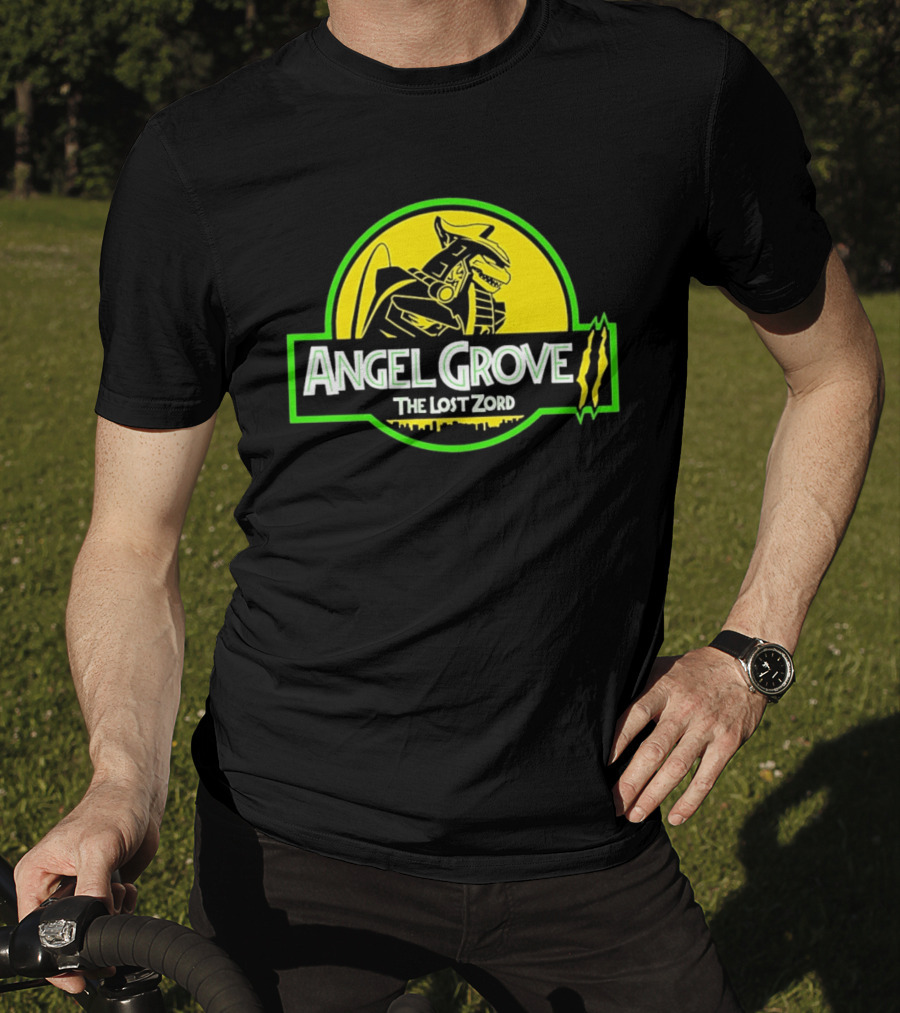 Angel Grove The Lost Zord Dinosaur Robot T-Shirt