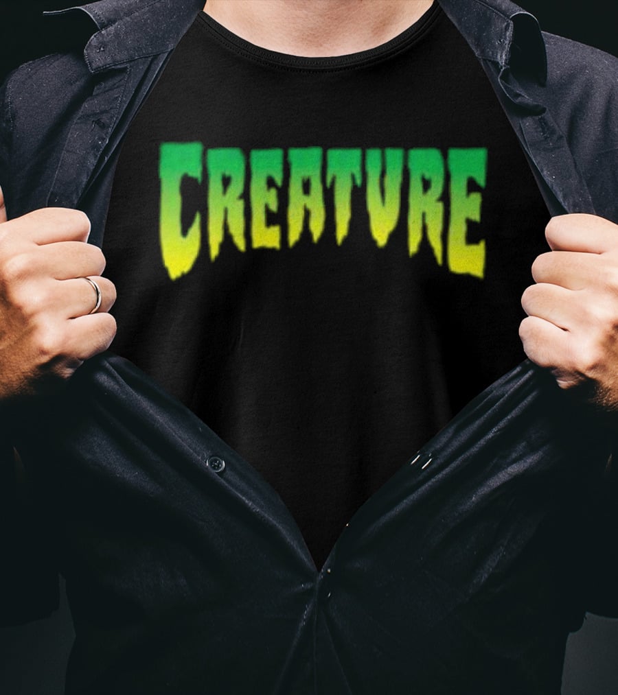 Bingo Store Creature Mens Green Yellow Gradient T-Shirt