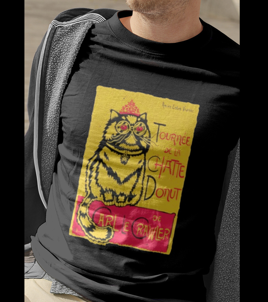 Ancien Enfant Vedette Tournee De La Chatte Donut De Carl Le Crawler Cat T-Shirt