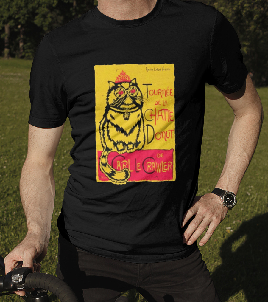 Ancien Enfant Vedette Tournee De La Chatte Donut De Carl Le Crawler Cat T-Shirt