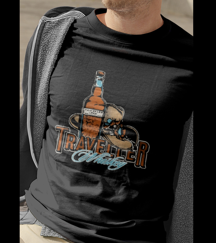Traveller Whiskey Bottle Hat Chris Stapleton T-Shirt