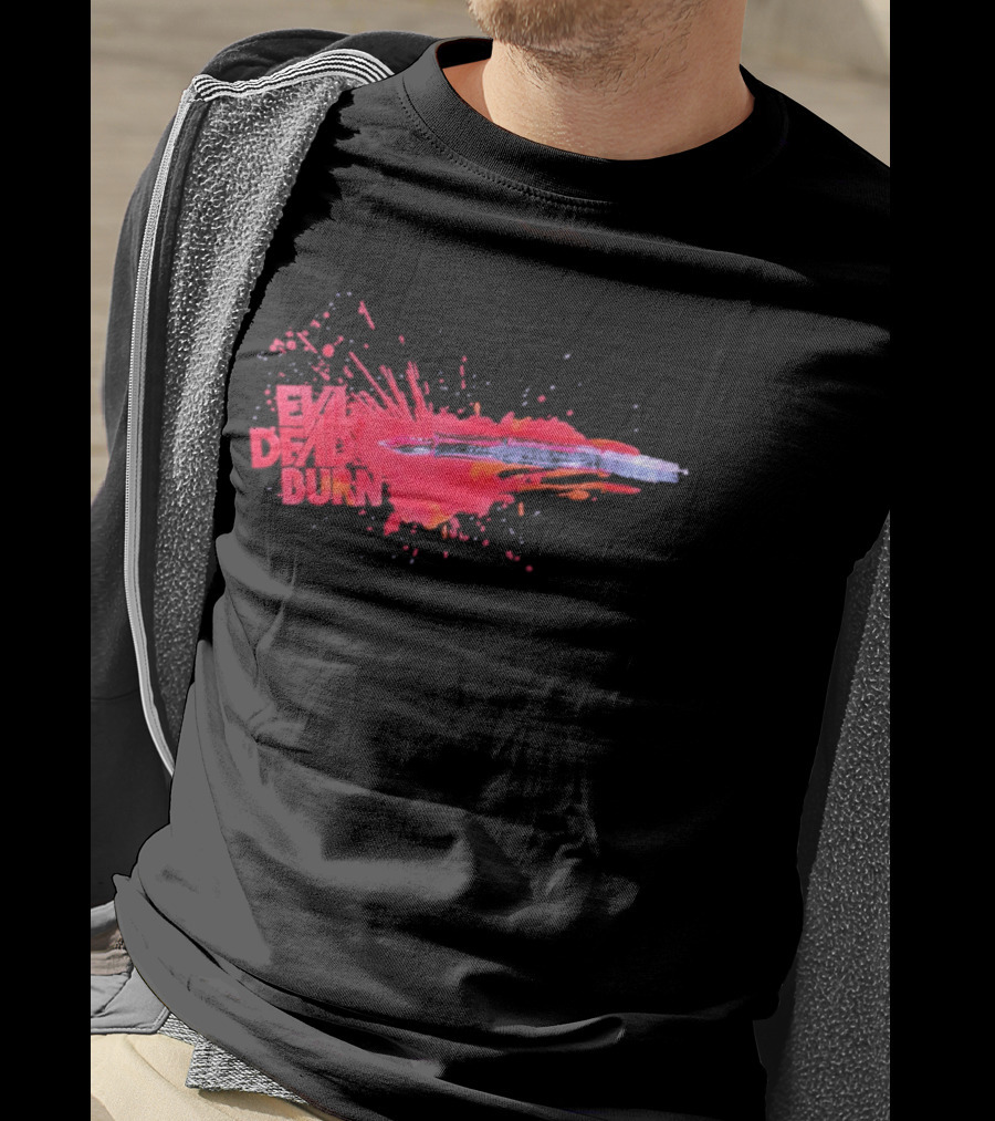 Evil Dead Burn 2026 Horror Splatter Blade T-Shirt