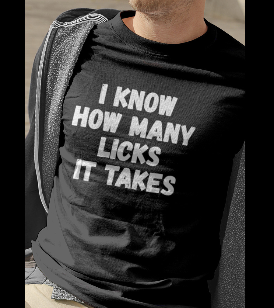 I Know How Many Licks It Takes Funny Saying T-Shirt
