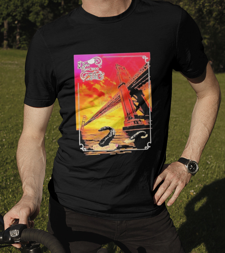 Phish The Spring Tour 2025 Bill Graham Civic Auditorium San Francisco April 22nd 23rdBridge T-Shirt