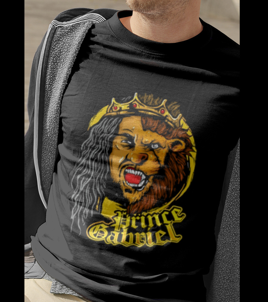 Prince Gabriel Regal Lion Face Crown Majesty T-Shirt