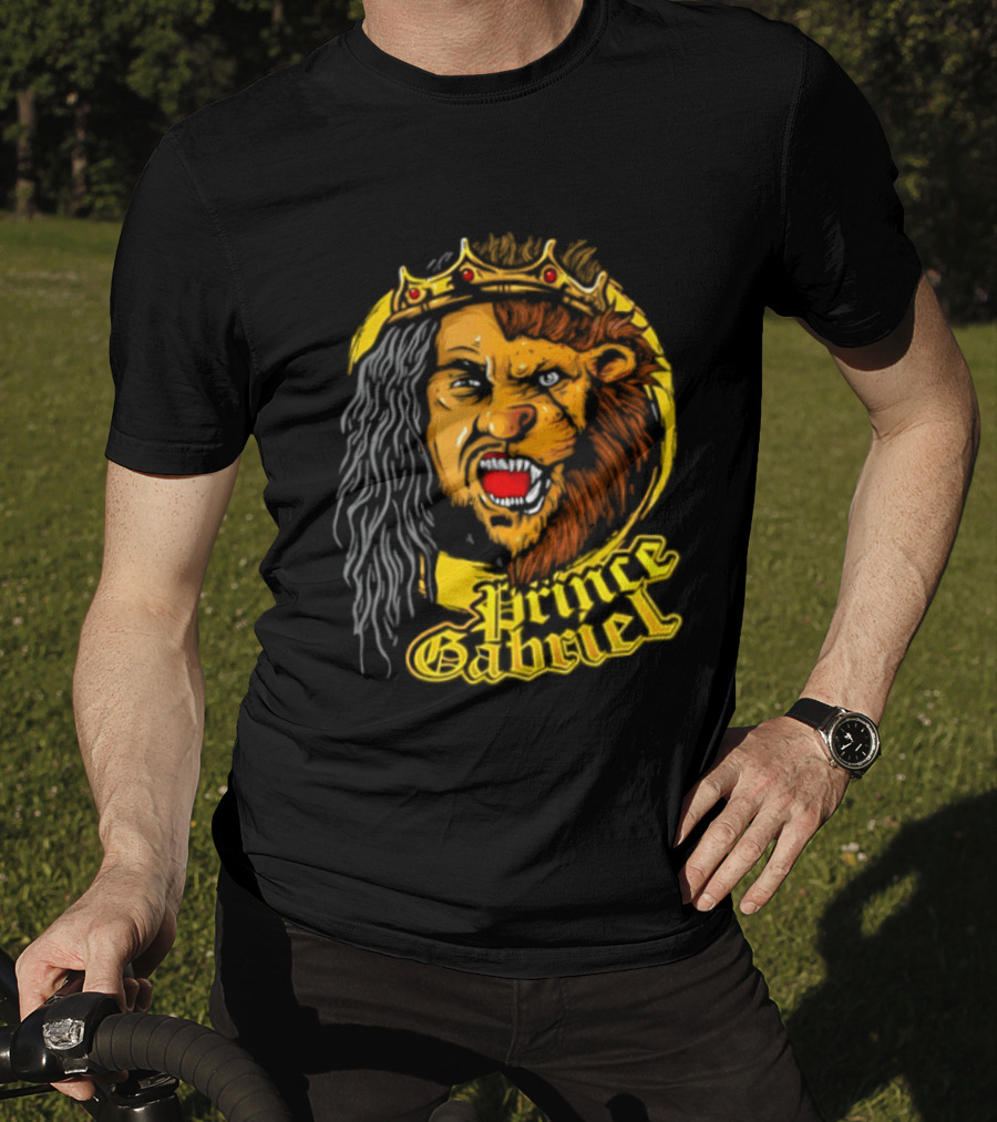Prince Gabriel Regal Lion Face Crown Majesty T-Shirt