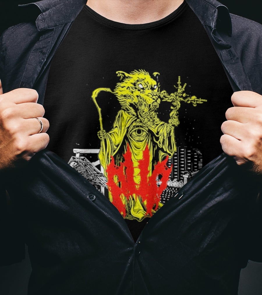 Pup Demon Prince Wizard Staff Fantasy T-Shirt