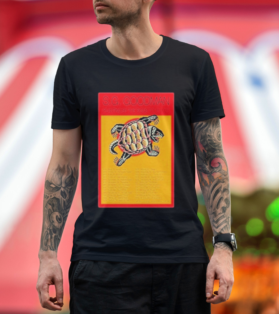 S.G. Goodman Planting By The Signs Tour 2025 Turtle Artwork And Tour Dates T-Shirt