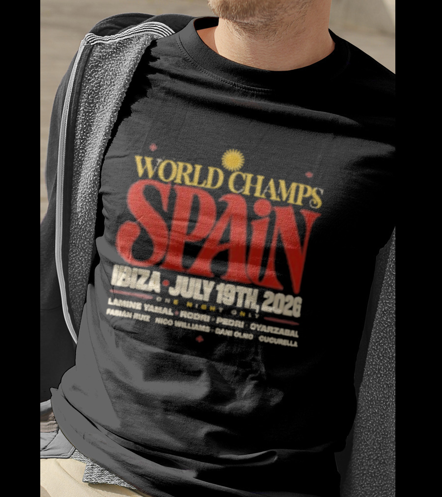 Spain World Champs Ibiza July 19th 2026 One Night Only T-Shirt