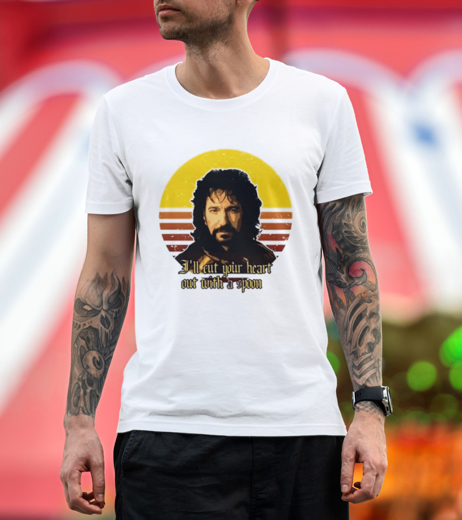 Alan Rickman I'll Cut Your Heart Out With A Spoon T-Shirt
