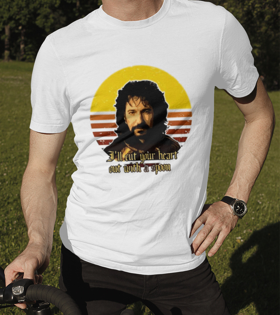 Alan Rickman I'll Cut Your Heart Out With A Spoon T-Shirt