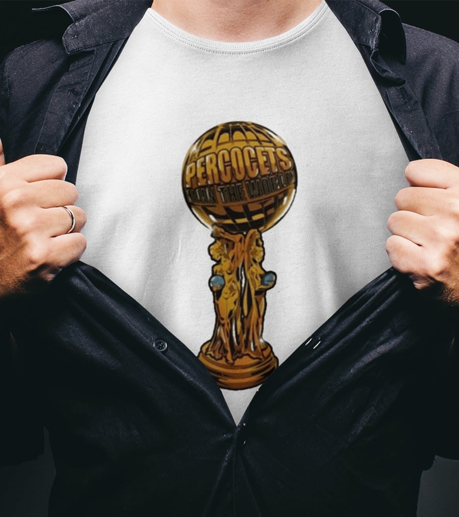 Percocets Run The World Trophy Statue T-Shirt