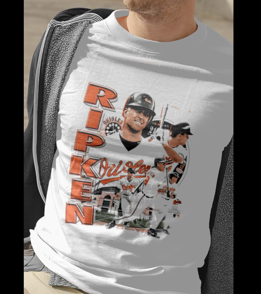 Ripken Baltimore Orioles MLB 2026 Collage Baseball Themed Fan Wear T-Shirt