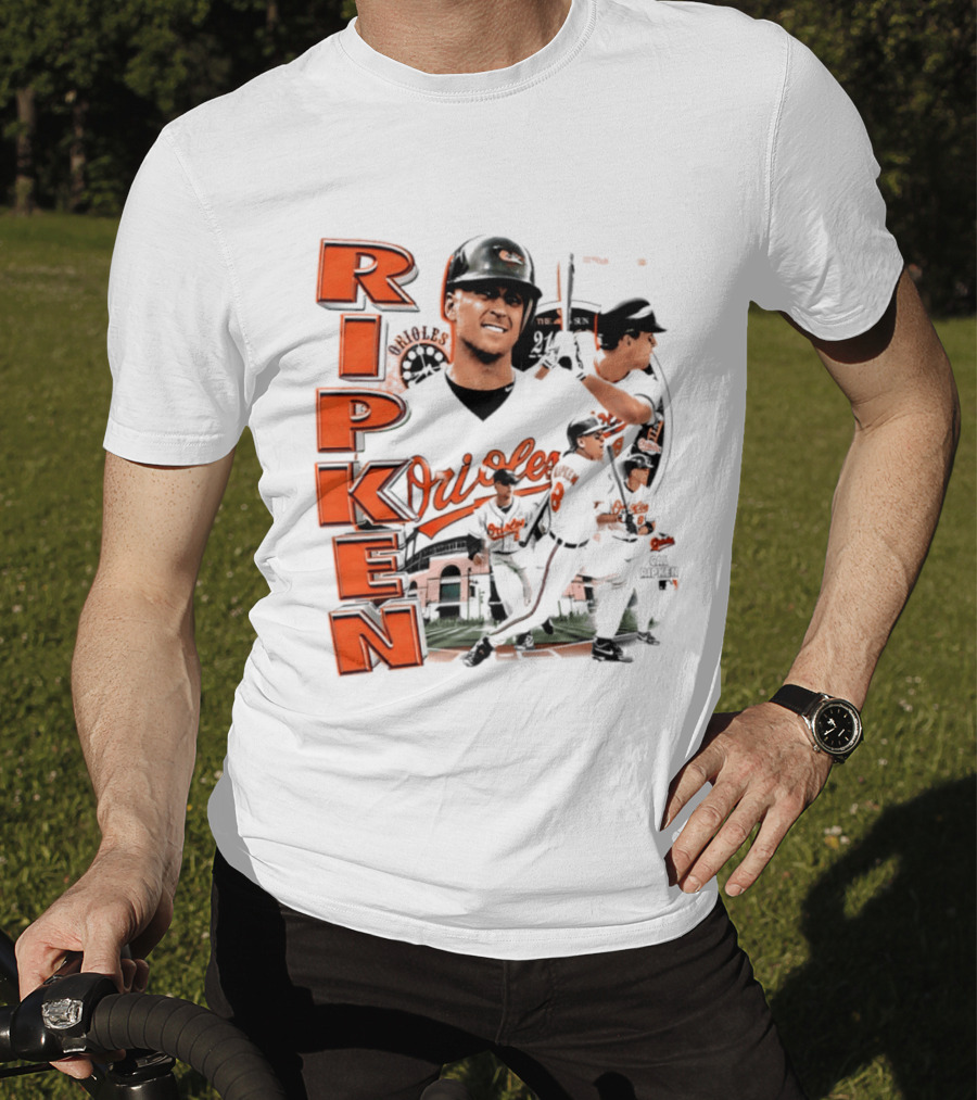 Ripken Baltimore Orioles MLB 2026 Collage Baseball Themed Fan Wear T-Shirt