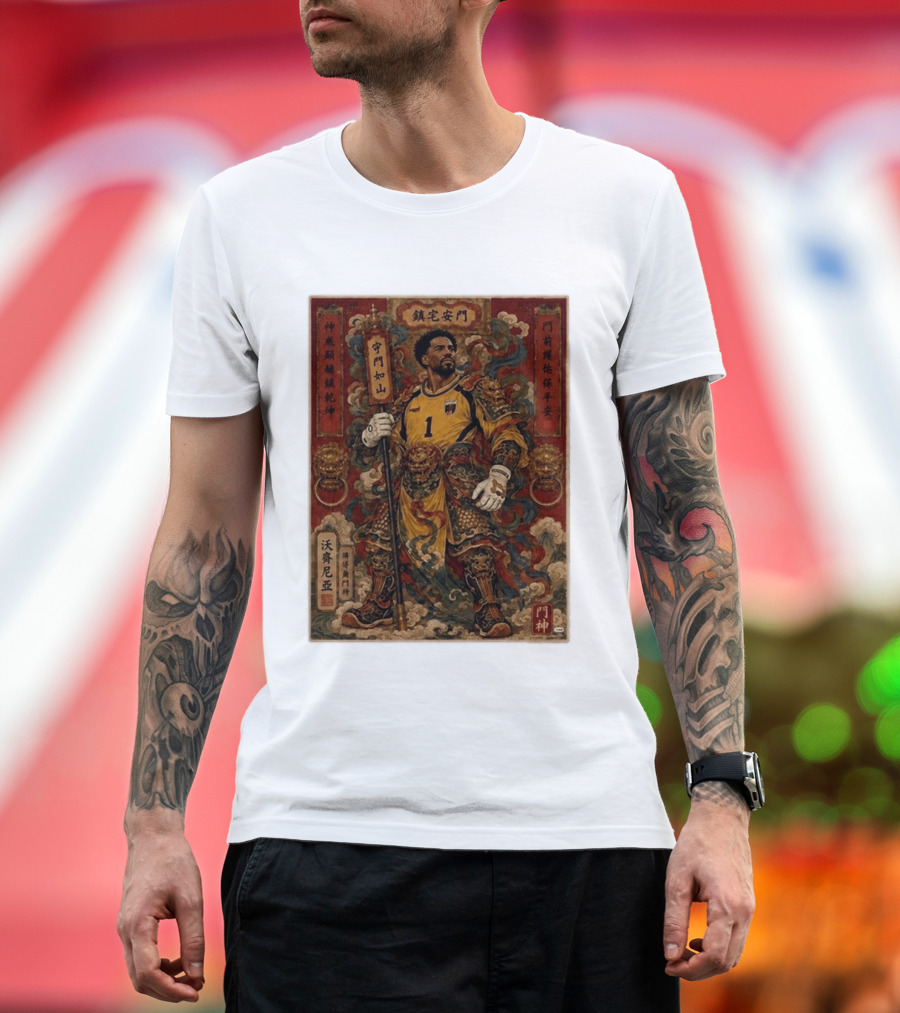 Cape Verde Goalkeeper Vozninha Door God Guardian T-Shirt