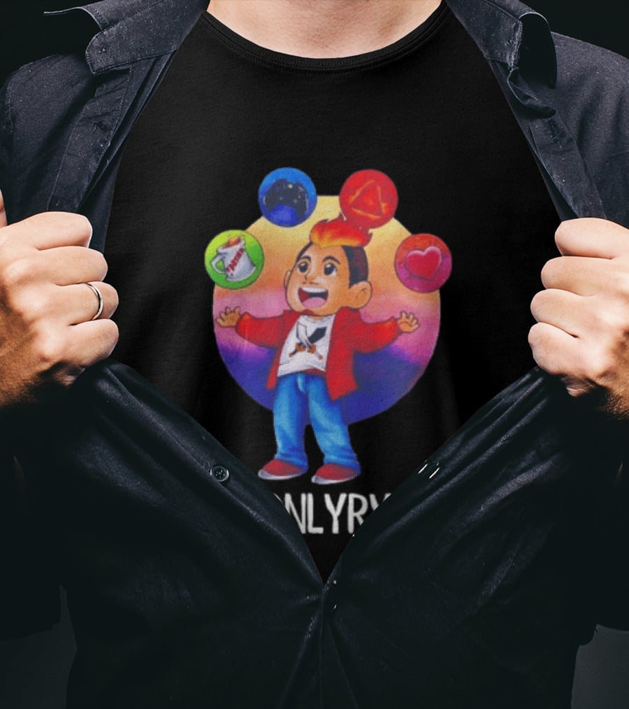 THEONLYRYANN Colorful Iconic YouTuber Gaming T-Shirt