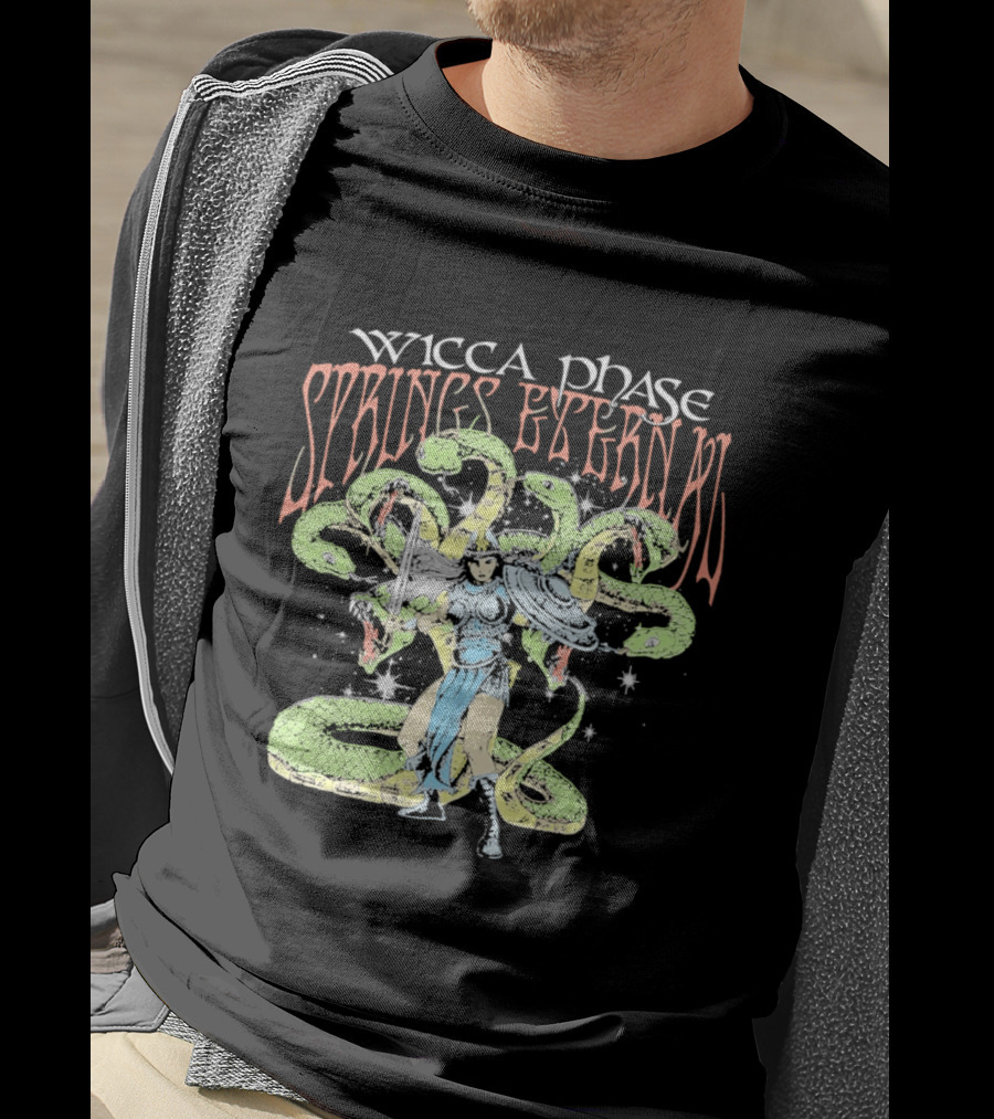 Wicca Phase Springs Eternal Mystic Protector Serpent Warrior T-Shirt