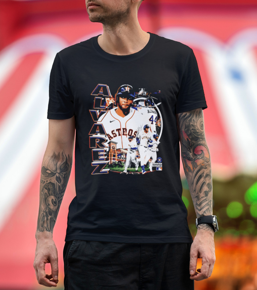 Yordan Alvarez Astros Baseball Number 44 Collage T-Shirt