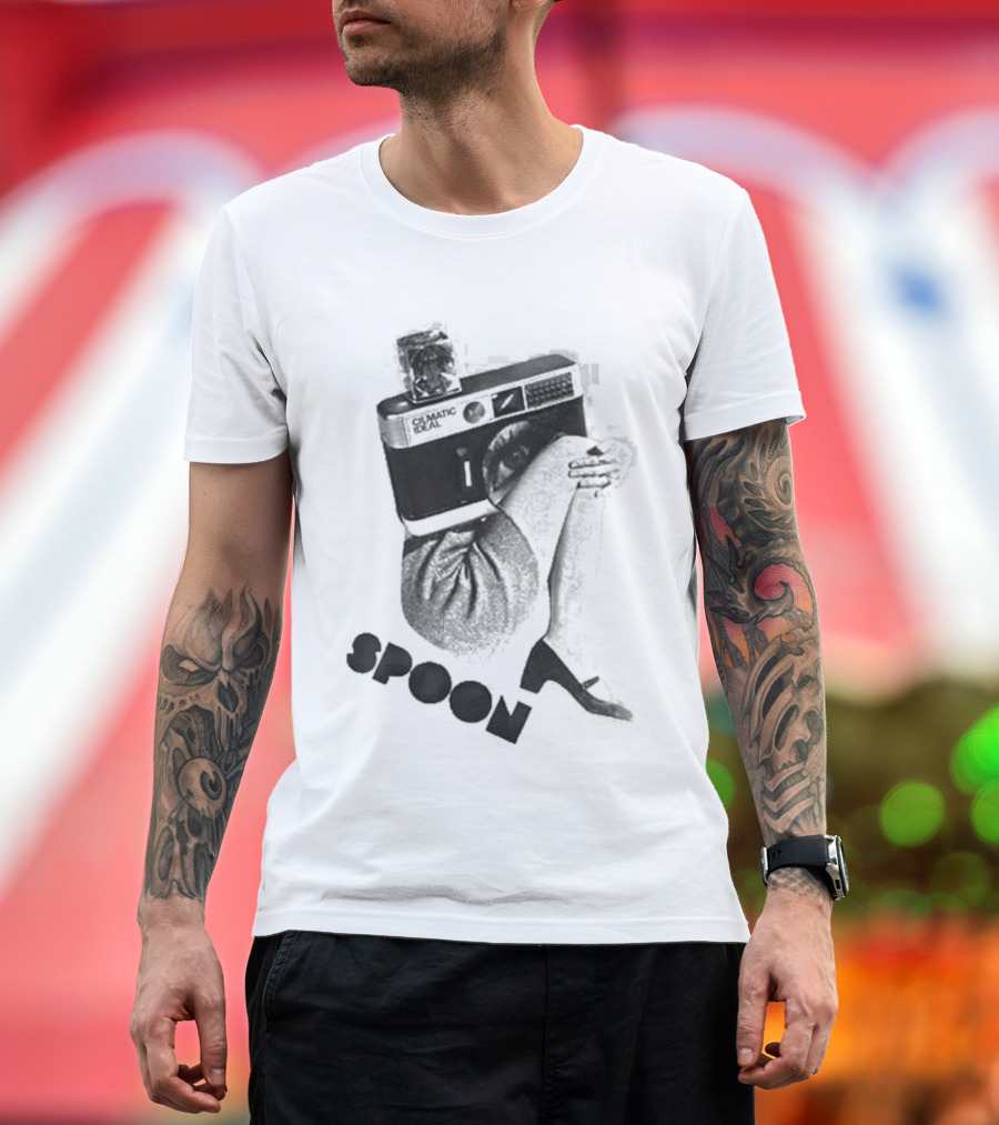 Spoon Camera Silver Iconic Utensil T-Shirt