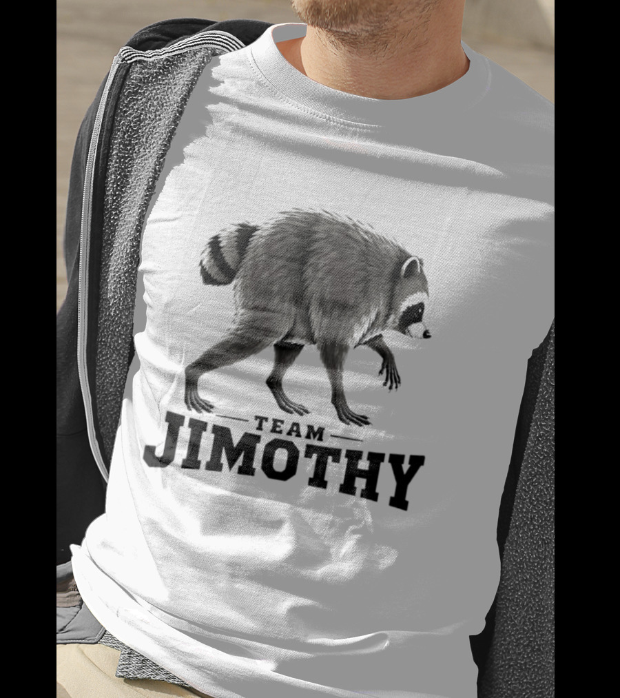 Team Jimothy Raccoon Walking T-Shirt