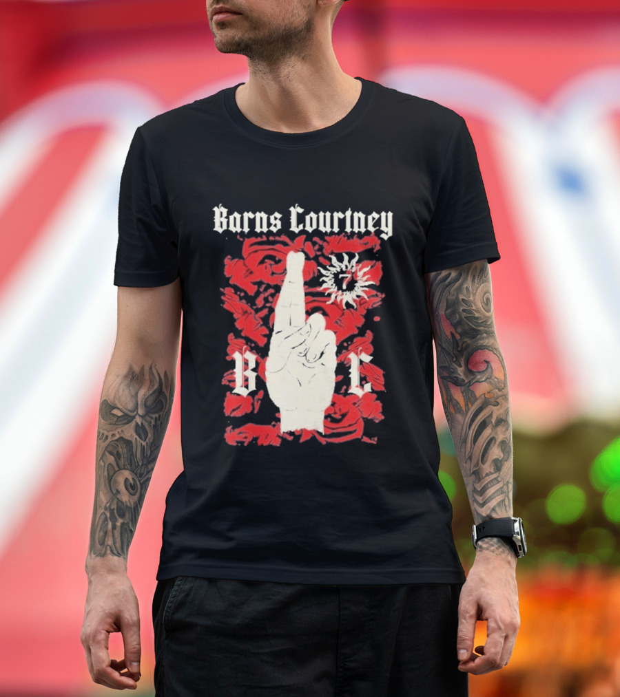 Barns Courtney Icon Roses Crossed Fingers V I C T-Shirt