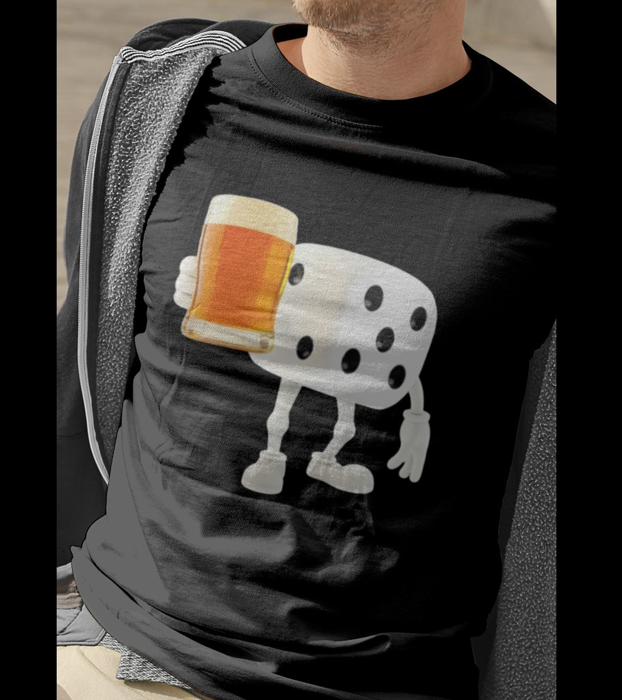 Dice Holding Beer Meme T-Shirt