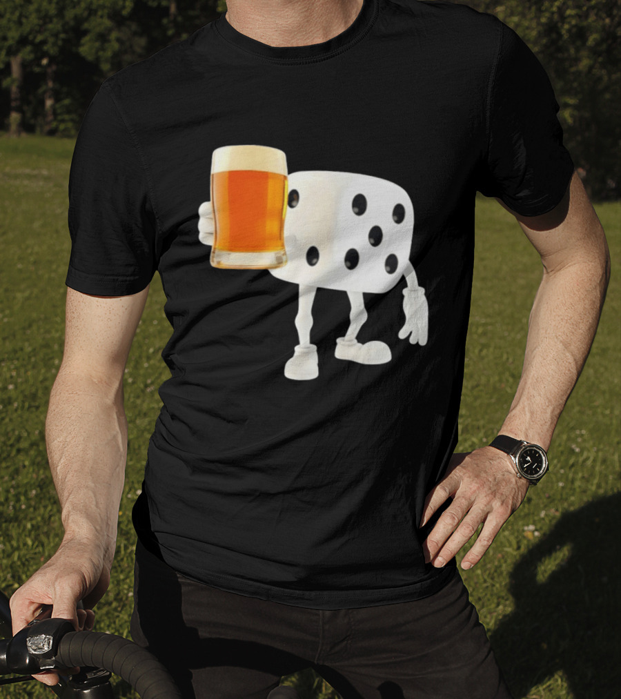 Dice Holding Beer Meme T-Shirt