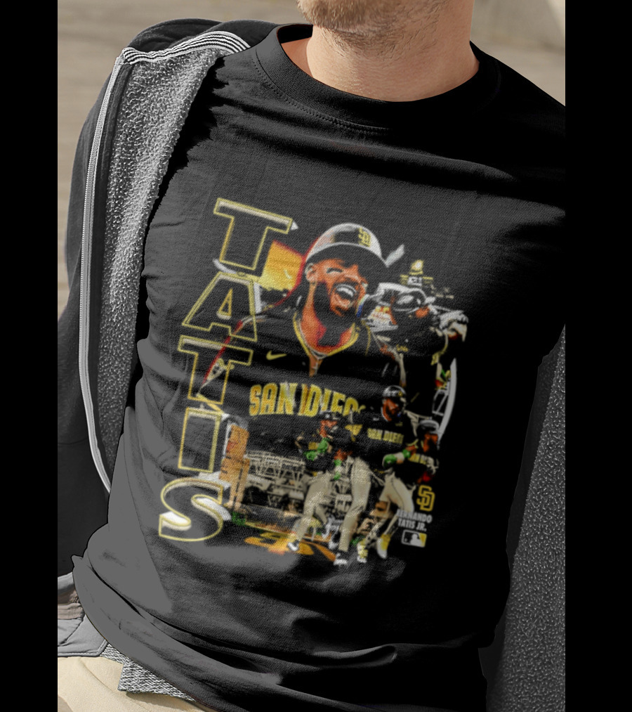 San Diego Padres Tatis Jr. 2026 MLB Collage T-Shirt