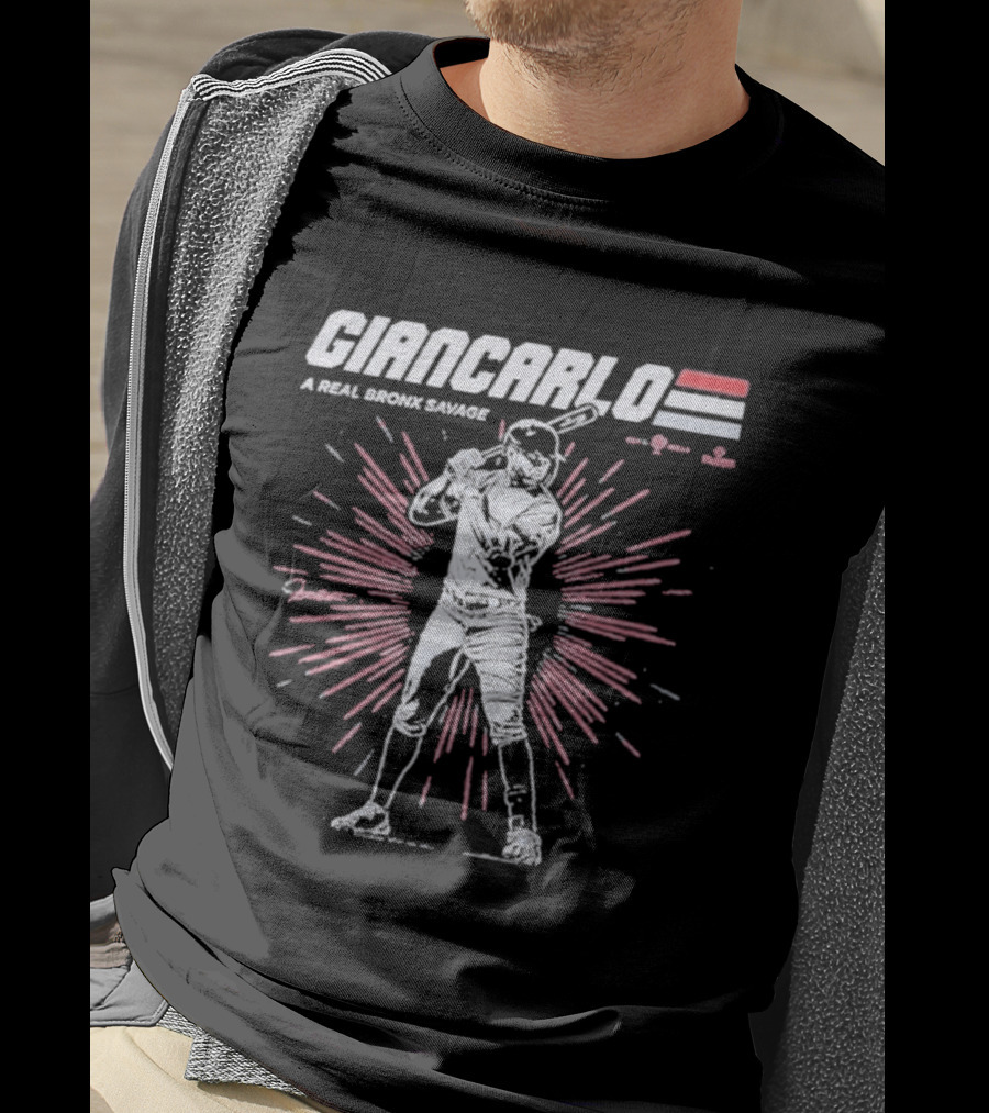 Giancarlo A Real Bronx Savage Baseball Power T-Shirt