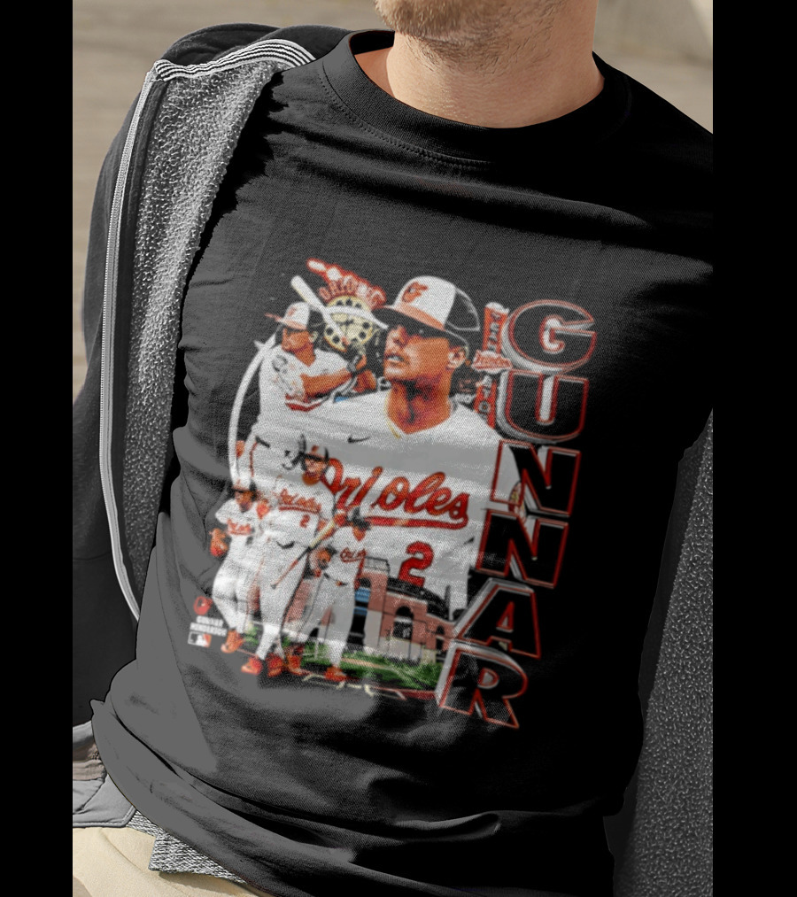 Gunnar Henderson Baltimore Orioles MLB 2026 Collage T-Shirt