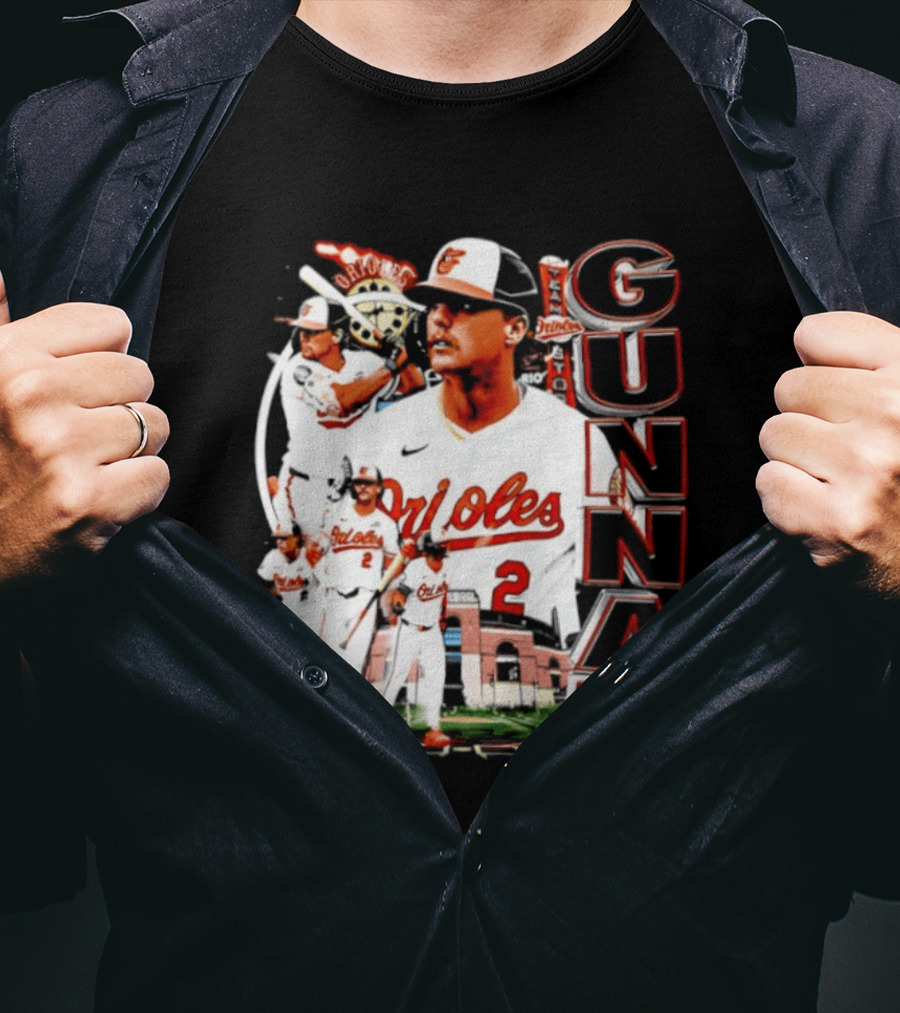 Gunnar Henderson Baltimore Orioles MLB 2026 Collage T-Shirt