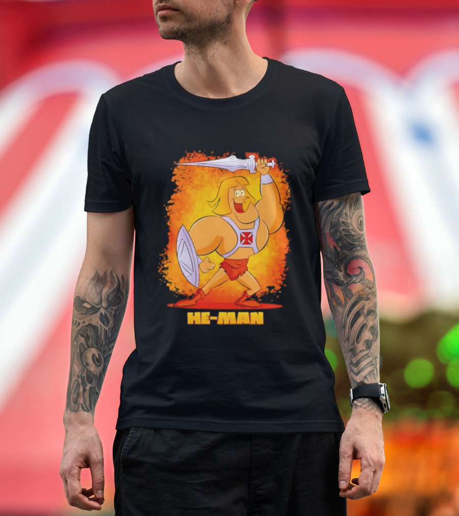 He Man Power Sword Masters Of The Universe Retro 80s T-Shirt